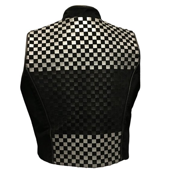 Holly Merritt Vintage Leather Woven Vest - Picture 3 of 6